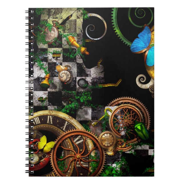 Steampunk - Surreal - Mind games Notebook (Front)