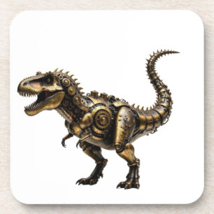 Steampunk T-Rex Mech – Brass Dino Beast Coaster