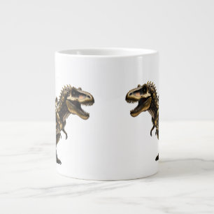 Steampunk T-Rex Mech – Brass Dino Beast Large Coffee Mug