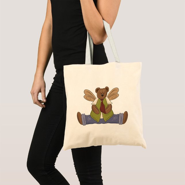 Steampunk Teddy Bear with Fairy Wings  Tote Bag (Creator Uploaded)