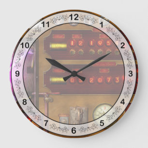 Steampunk - Temporal Flux Large Clock