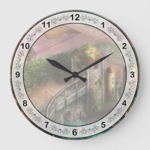 Steampunk - The age of invention Large Clock