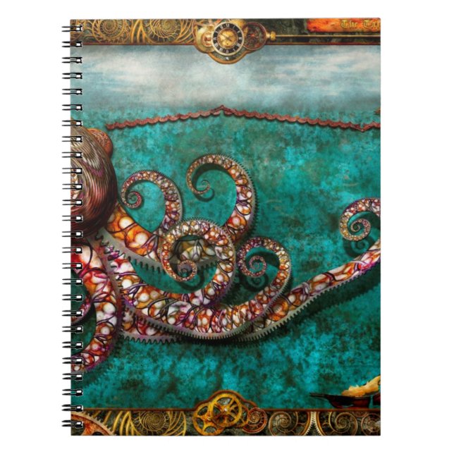 Steampunk - The tale of the Kraken Notebook (Front)