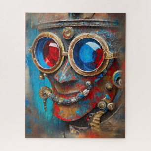 Steampunk The Tin Man Portrait Jigsaw Puzzle