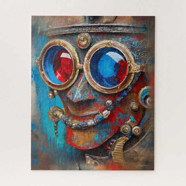 Steampunk The Tin Man Portrait Jigsaw Puzzle (Vertical)