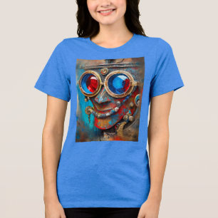 Steampunk The Tin Man Portrait Tri-Blend Shirt