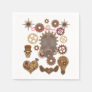 Steampunk Theme Thunder_Cove Napkin