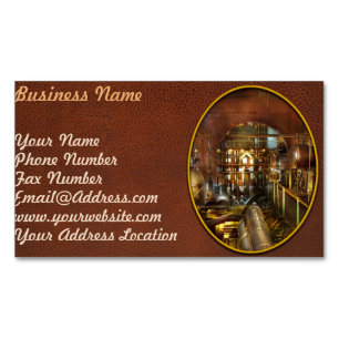 Steampunk - Think Tanks Magnetic Business Card