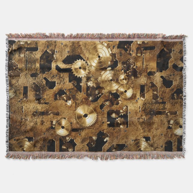Steampunk Throw Blanket (Front)