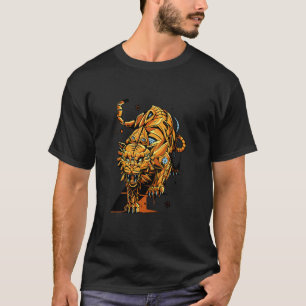 Steampunk Tiger Victorian Age Mechanical Cat T-Shirt