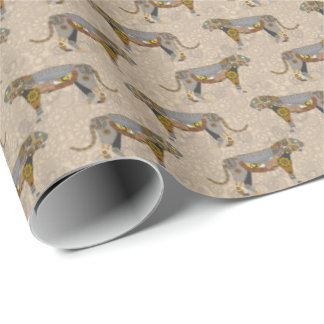 Steampunk Tiger Wrapping Paper