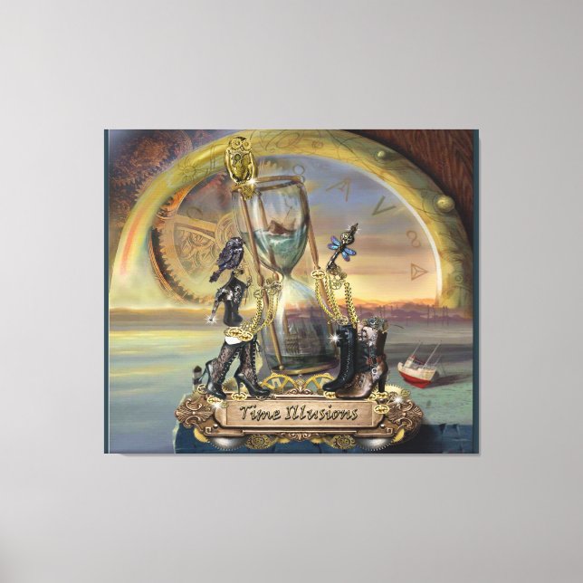 Steampunk - Time Illusions Canvas Print (Front)