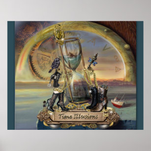 Steampunk - Time illusions Poster