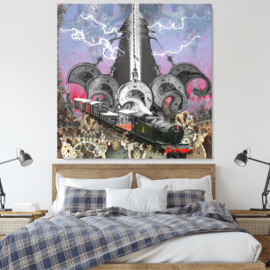 Steampunk Time Machine Canvas Print