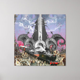 Steampunk Time Machine Canvas Print 