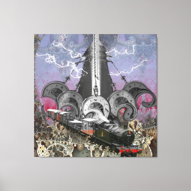 Steampunk Time Machine Canvas Print  (Front)