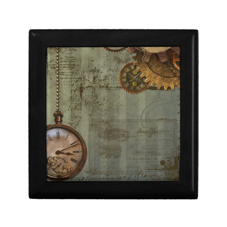 Steampunk Time Machine Gift Box Zazzle