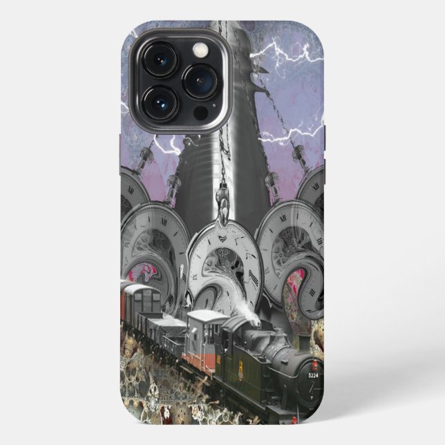 Steampunk Time Machine iPhone Case (Back)