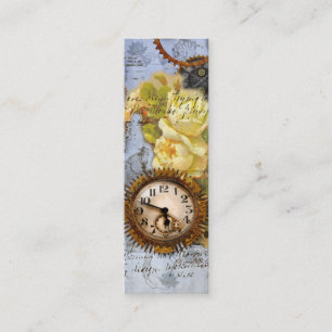 Steampunk Time Machine Pocket Watch Business Card