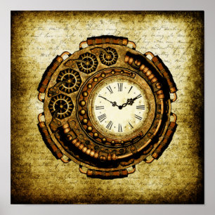 Steampunk Time Machine Poster