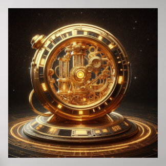 Steampunk,Time Machine, Time/Space/Continuum007XV2 Poster