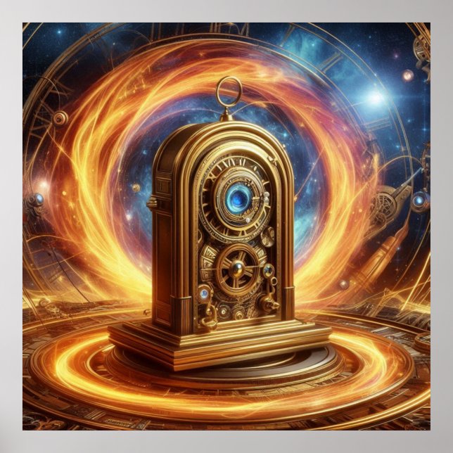 Steampunk, Time Machine, Time/Space/Continuum 004X Poster (Front)