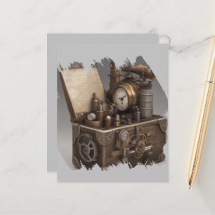 Steampunk Time Machine - Vintage Treasure Chest 
