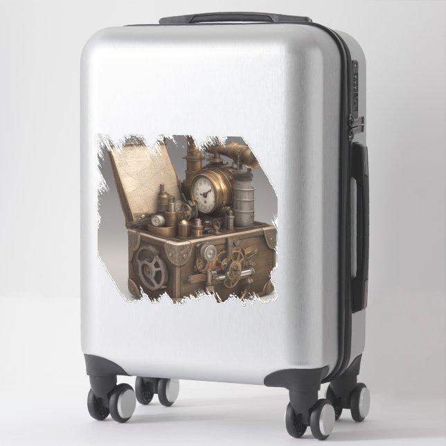 Steampunk Time Machine - Vintage Treasure Chest  (Suitcase)