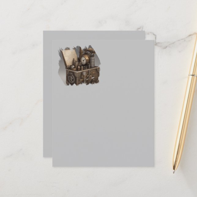 Steampunk Time Machine - Vintage Treasure Chest  (Front/Back In Situ)