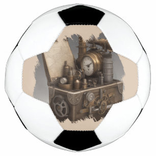 Steampunk Time Machine - Vintage Treasure Chest  Football