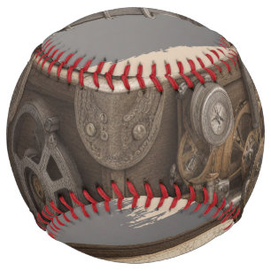 Steampunk Time Machine - Vintage Treasure Chest Softball