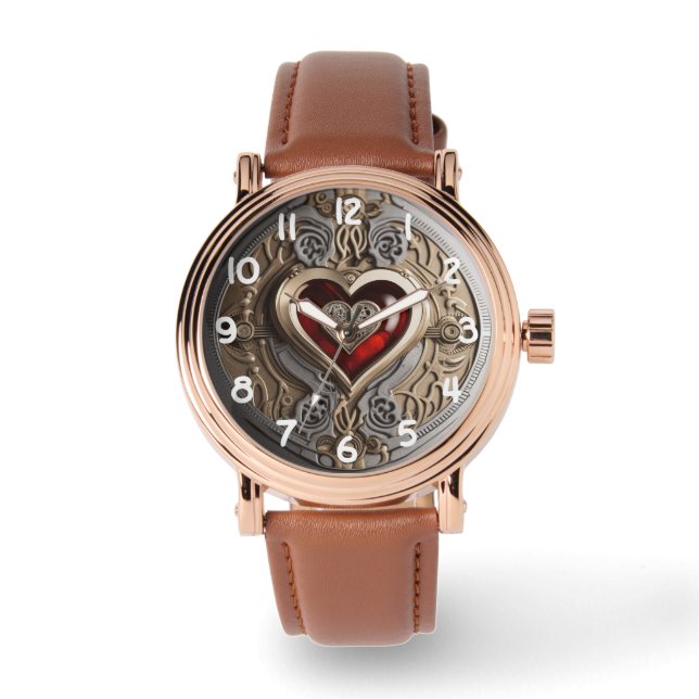 Steampunk Time Machine - Vintage Treasure Chest  Watch (Front)