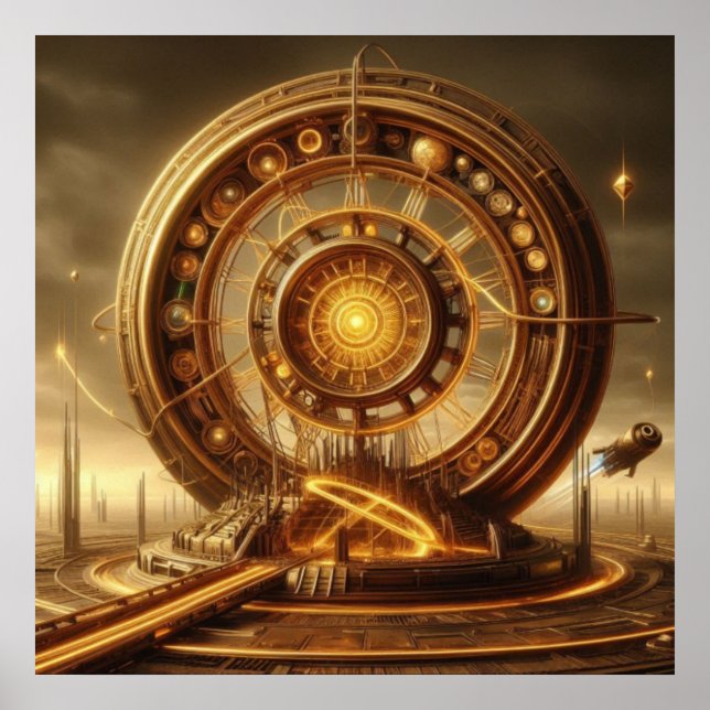 Steampunk, Time Travel Machine, Time Machine 008V2 Poster (Front)