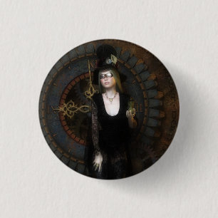 Steampunk timekeeper button