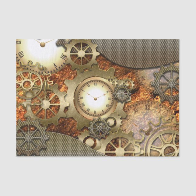 Steampunk Tissue Paper (Front)