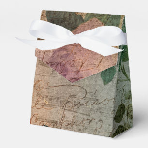 Steampunk Torn Rose Vintage Distressed Ephemera Favour Box