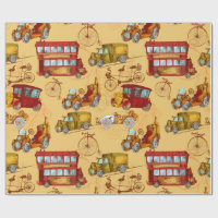 Steampunk transportation pattern