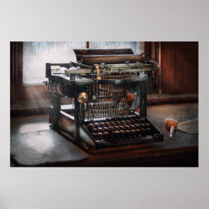 Steampunk - Typewriter - A really old typewriter Poster