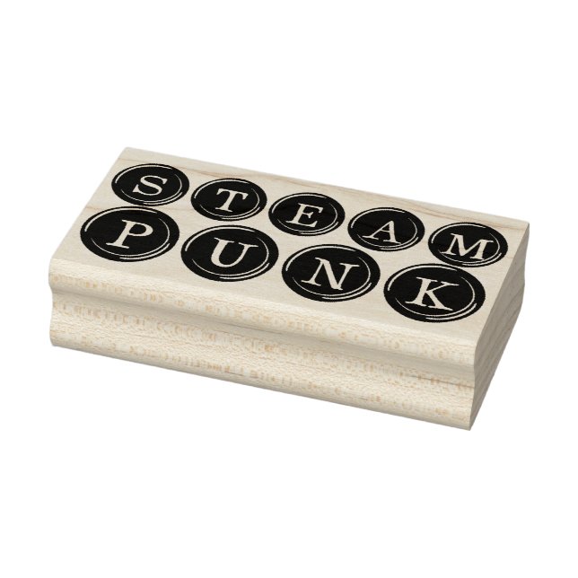 Steampunk Typewriter Keys Rubber Stamp (Stamp)