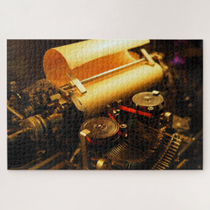 steampunk typewriter puzzle