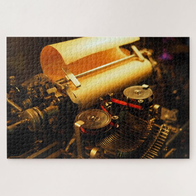 steampunk typewriter puzzle (Horizontal)