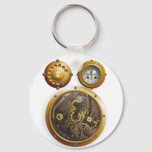 Steampunk Uhr Key Ring