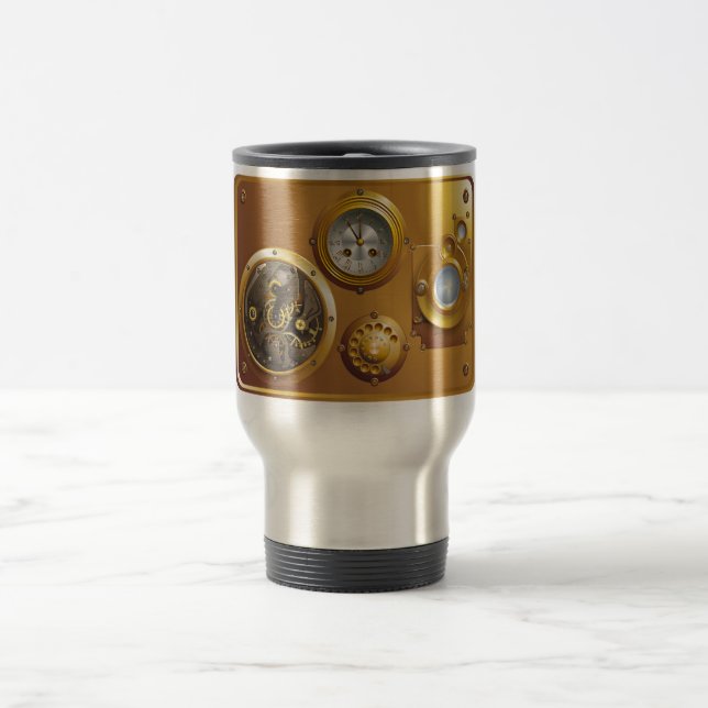 Steampunk Uhr Travel Mug (Center)