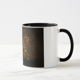 Steampunk Unicorn Damask Mug