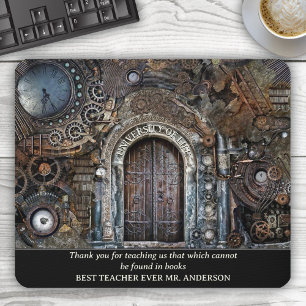 Steampunk University of Life Teacher Appreciation Mouse Mat