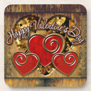 Steampunk Valentine 3 Coaster