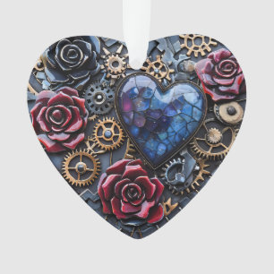 Steampunk Valentine's  Ornament