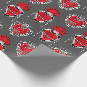 Steampunk Valentine's Wrapping Paper