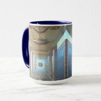 Steampunk Vault Corridor SciFi Mug