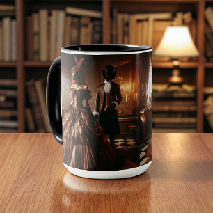 Steampunk Victorian Fantasy Art Masquerade Mug